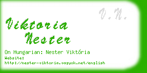 viktoria nester business card